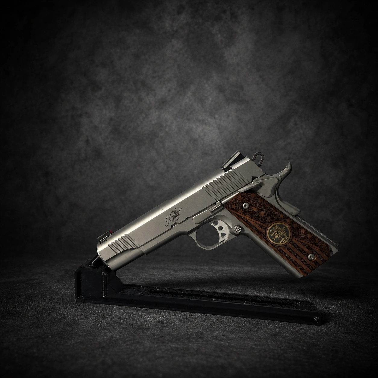 Angled Handgun Display Stand